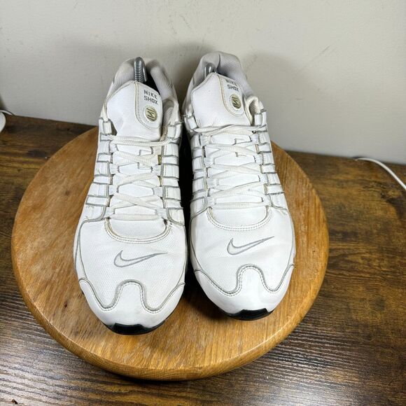 2012 Nike Shox NZ SL White Silver Men\'s Size 12 Shoe Sneakers 366363-111